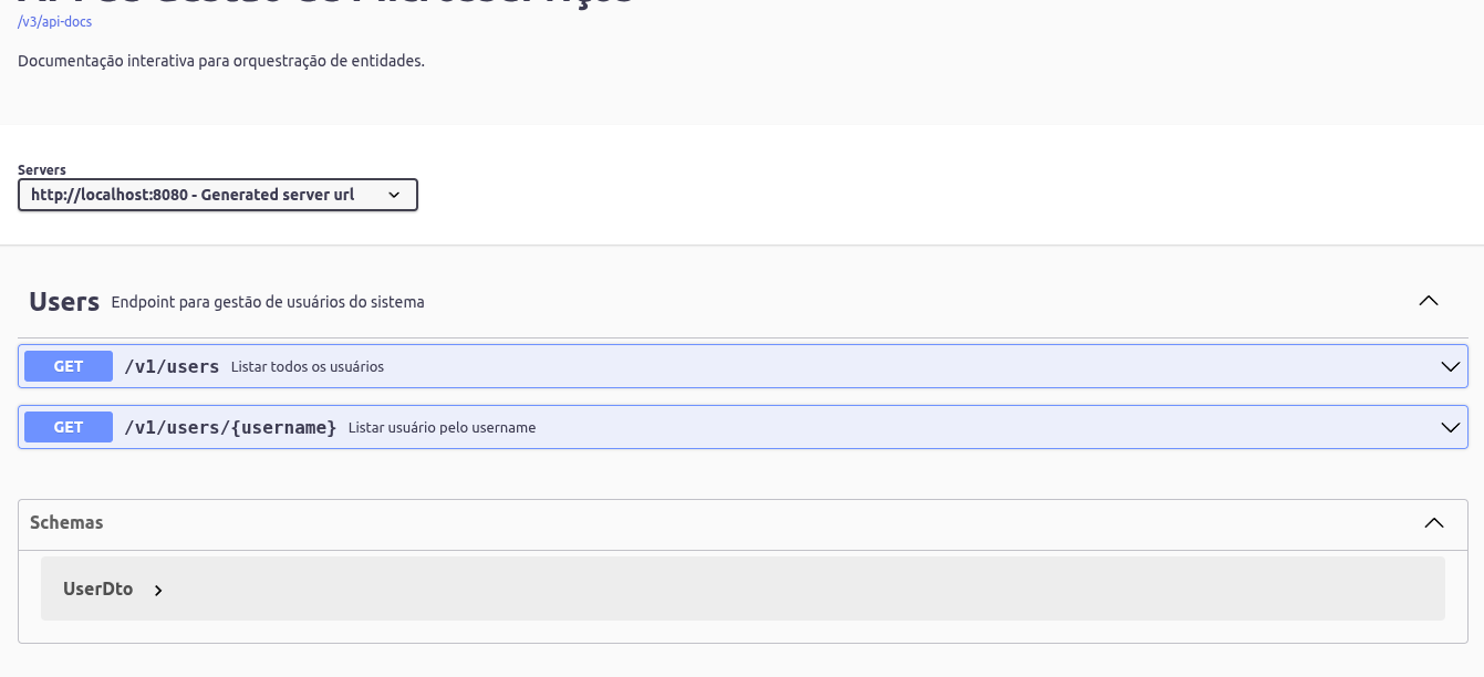 Novo endpoint visível na interface do swagger